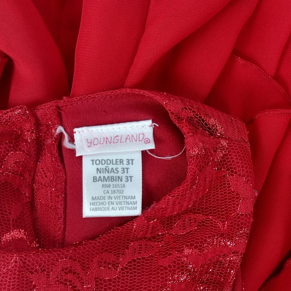 Red Rose Petal Dress - Picture 4 of 4
